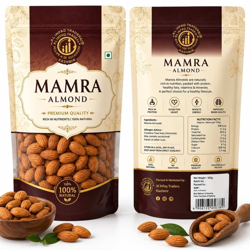 Mamra Almonds, badaam, kashmiri