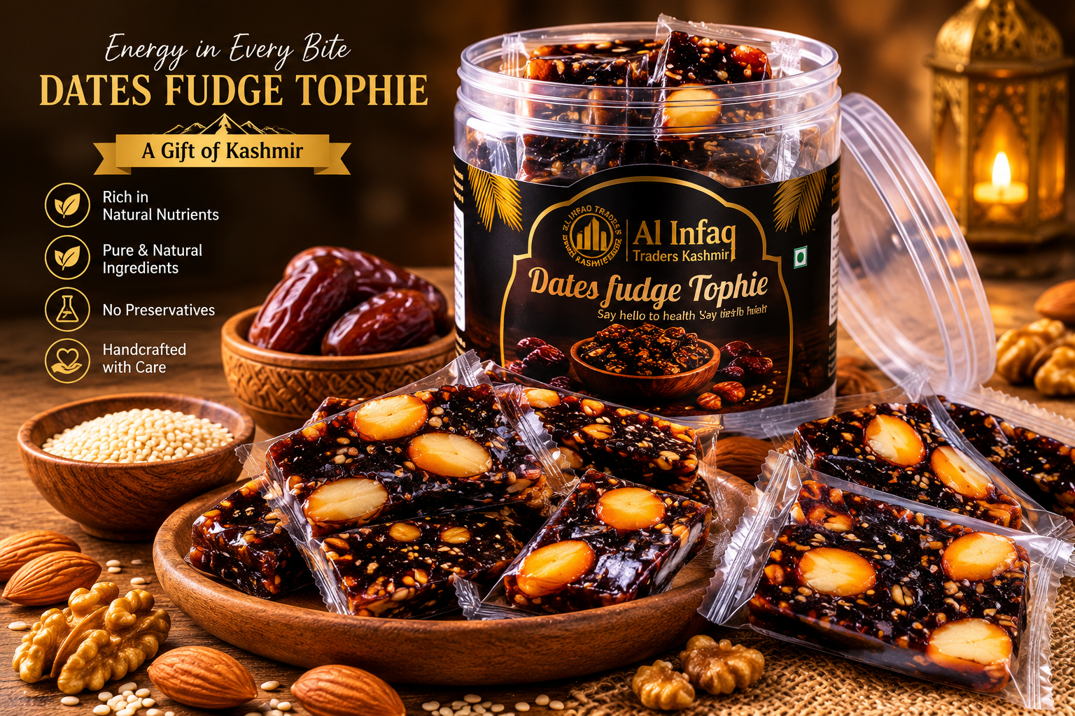 Dates fudge tophie